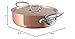 Mauviel M'3 S Copper Rondeau With Lid, Cast Stainless Steel Handle, 3.2-Qt, Made In France