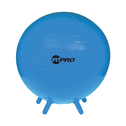 Balle avec pieds Champion Sports FitPro pour gym et assise active