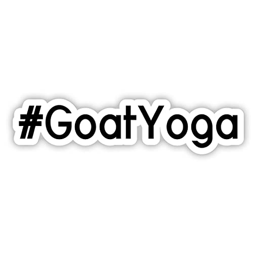 Squiddy #GoatYoga Goat Yoga Hashtag - Vinyl Sticker Decal