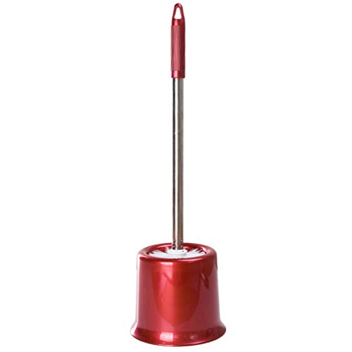 Image of Toilet Bowl Brush and Holder, Toilet Brush with Holder Set, Compact Size Toilet Bowl Brush for Bathroom Toilet Cleaning (5.3 x 6.7 x 18 Inch)