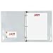 JAM PAPER Plastic 1 inch Mini Binder - Clear 3 Ring Binder - Sold Individually