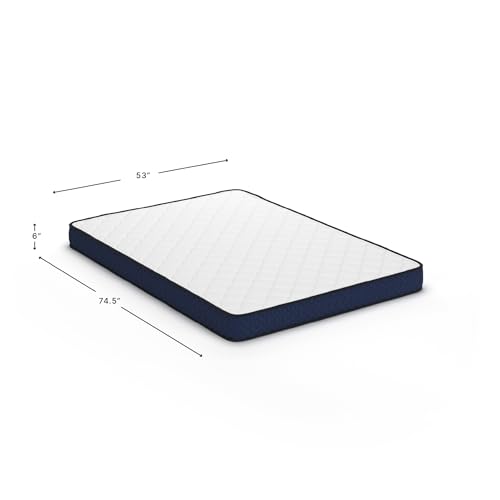 Image of Signature Design by Ashley Full Size Firm 6 Inch Memory Foam Mattress, Super Soft Foam with Breathable Quilted Cover, Fiberglass-Free, Mattress' A Box, Adjustable Base Compatible, Limited Warranty