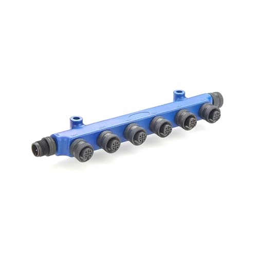 Marine Nmea2000 Hub 6 Port Connector M12 5 Pin 7 Female to 5 Pin Male Marine Nmea 2000 Connector