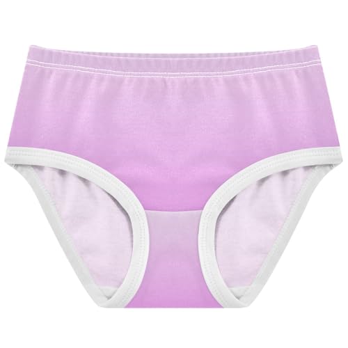 Joisal Cotton Girls Underwear Toddlers Magnolia Lavender Magenta Gradient Cute Panties Girl Flower Kids Undies Briefs 2t