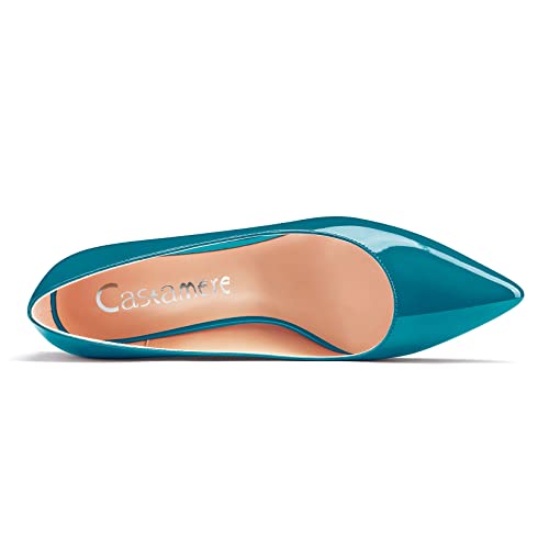 Castamere Women Classic Kitten Heel Pumps Slip-on Pointed Toe Low Office Cute Dress Shoes 1.4 Inches Heels4