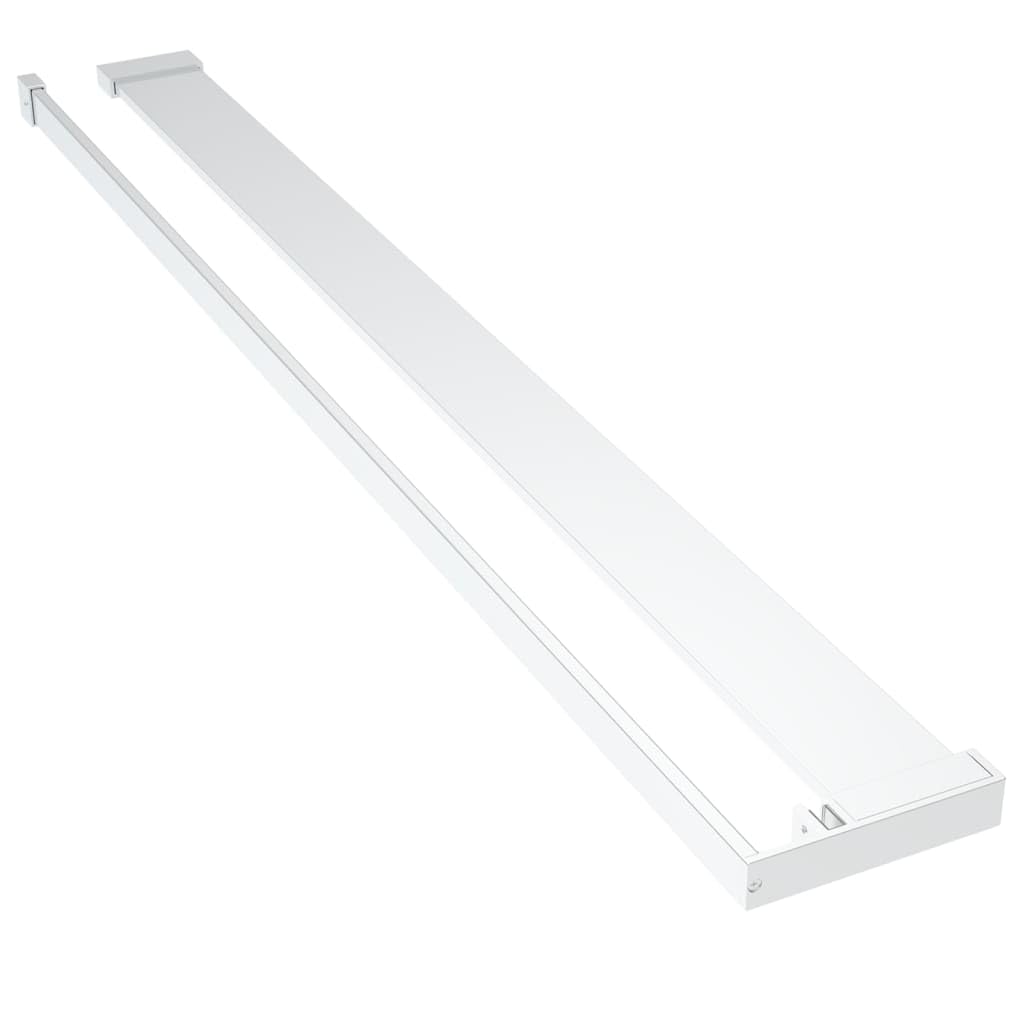 LAPOOH Mampara Ducha con Estante Vidrio ESG Aluminio Cromado 100x195cm, Mampara Bañera, Mampara Baño Ducha, Cabina De Ducha, Mampara Baño - 3185499
