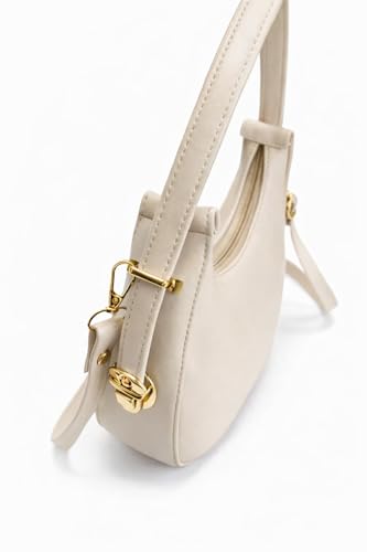 Image of Women's Shoulder & Sling Bag with Zipper Closure, Detachable Long Strap, Spacious Single Compartment Handbag for Daily & Office Use | Trendy Design