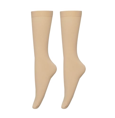 Bestjybt Women's Opaque Stretchy Nylon Knee High Stockings Trouser Socks - Main Image