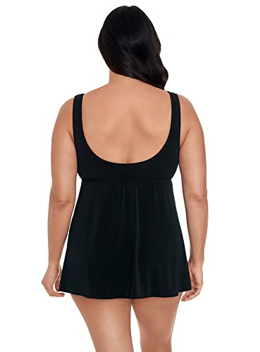 Longitude Women's Swimwear Cowl Neck Soft Cup Long Torso Swimdress3