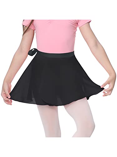 Century Star Ballet Skirt Women Adult Girls Dance Skirt Toddler Wrap Chiffon Skirt Leotards Adjustable Ballerina Dance Clothes Black X-Large thumb #1