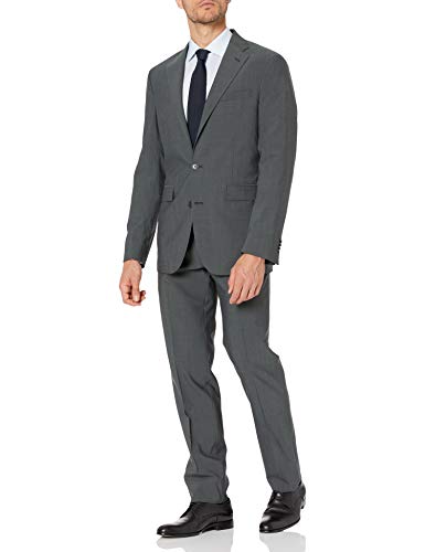Cole Haan Men's Slim Fit Suit, Olive, 40 Short