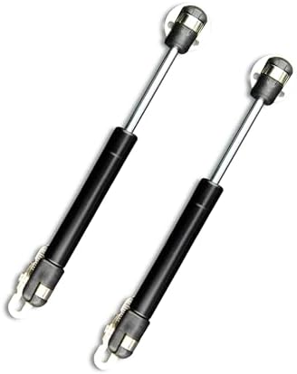 80N/18lb 7 Inch Gas Strut Cabinet Lift Supports, Black, Set of 2