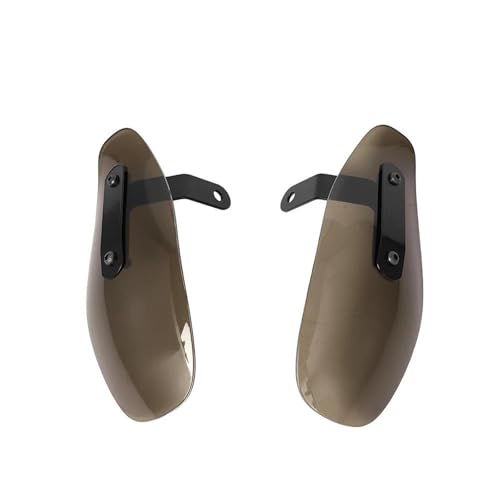 LOKLNEYK ハーレー、ヤマハ、スズキ、チョッパー用 バイク用ハンドガード 防風シールド ハンドプロテクター 落下防止 バイク用ナックルガード(Brown and black part)