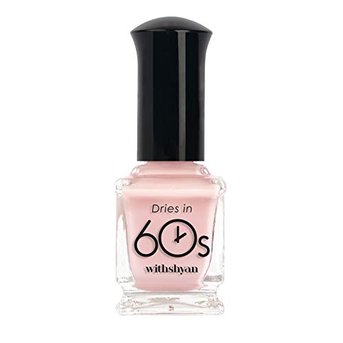 withshyan Quick Dry Nail Polish - Dries in 60 Seconds Nail Lacquer, Cherry Blossom Syrup (#M03) - 0.3 Fl Oz