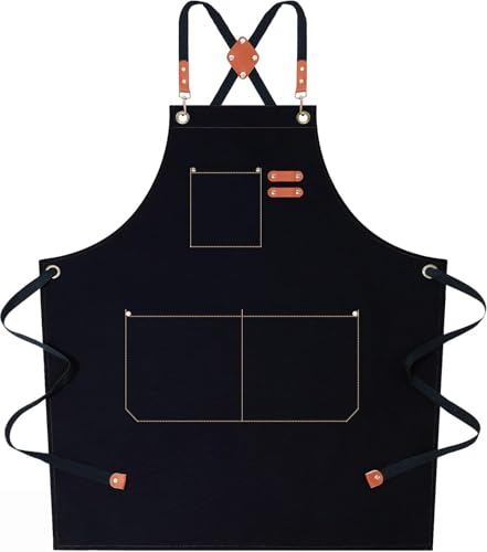 AFUN Chef Aprons for Women Men with Large Pockets,...