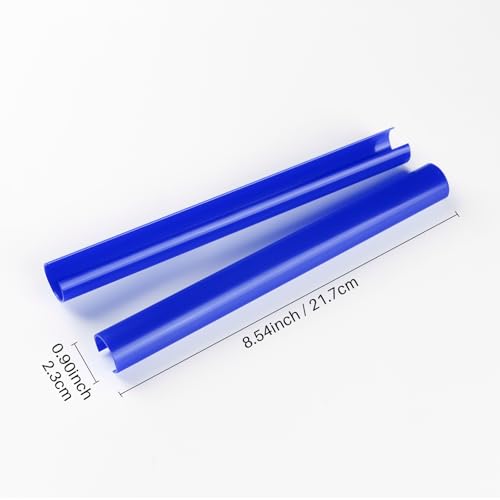 Image of KUNGKIC For 2024 2025 Mustang Grill Inserts Trims ABS V Brace Stripes Wrap Covers Exterior Car Accessories (Blue)