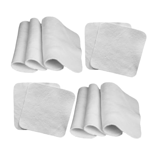 LIFKOME 10個 ふきん clean 掃除用ダスター 金 クリーニングワイプ 流せるおしりふき 宝石 パール用クリーニングクロス ジュエリークリーニングクロス 拭き布 シープ 白い