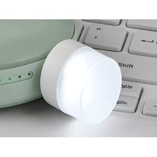 LOYAAUY USB Night Light, LED Mini Light Bulb, Plug in Night Light, Small Night Lights, Warm White, USB Light Bulb for Bedroom, Bathroom, Hallway, Nursery, Kitchen, Car Tiny Light 6PS (6 White)