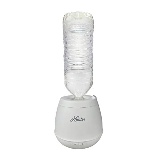 HUNTER Personal Ultrasonic Humidifier with Adjustable Humidistat, 8 Hour Runtime, Bonus Free Travel Bag, White