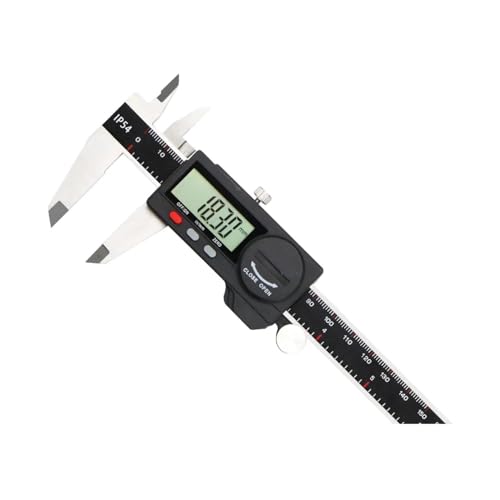 Calibrador digital electrónico 150 mm de acero inoxidable para evitar errores con pantalla LCD grande