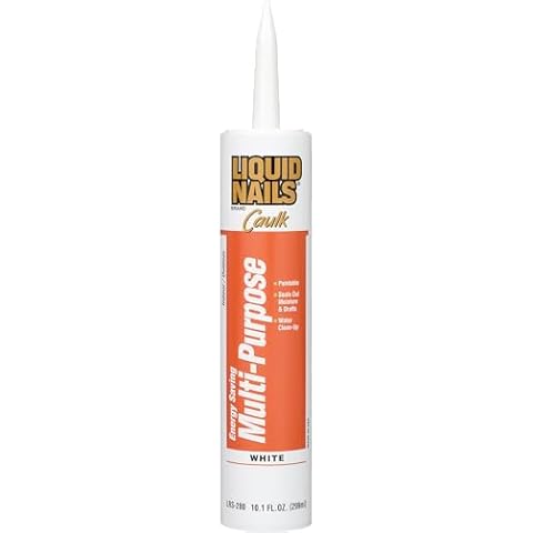 Liquid Nails Energy Saving Multi-Purpose Latex Caulk, 10.1 fl. Oz Cover