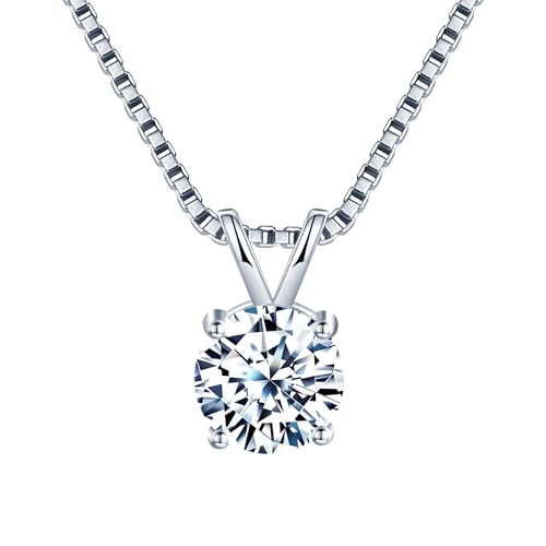 [KOKO+ONE] スターリングシルバー925 ラウンド型ネックレス｜5Aジルコニア × ロジウム仕上げ｜低刺激性・変色防止｜大人上品・普段使い