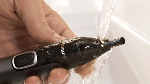 Philips Nasentrimmer 5000 Serie, Effiziente Haarentfernung für Nase, Ohren und Augenbrauen, mit...