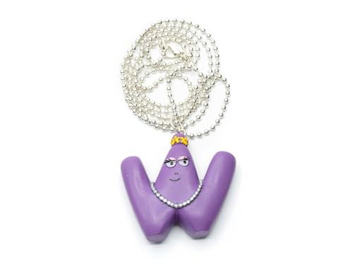 . catena graziosa con dolce ciondolo Barbapapà Lettera W in gomma materiale pendente duro: duro materiale di gomma catena: Metallo, scaricare pendente argento dimensioni: 40 millimetri lunghezza: della collana: 80cm (con catena opzionale link o palla catena possibile) contenuto: 1 collana QUALITA: lavoro artigianale fatto con grande passione dal nostro laboratorio di Berlino