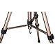 Hama Leichtes Einsteiger-Dreibeinstativ mit 3-Wege-Kopf, Star 63 166-3D, Champagner