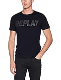 Replay M3361 .000.2660, Camiseta Para Hombre, Azul (Midnight Blue. 576), Medium