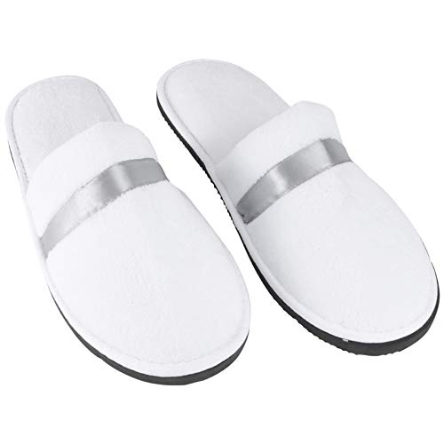 Women Plush Slippers Unisex Hotel Household Guest Slipper Winter Warm House Christmas Couple Slippers Outdoor Indoor Slippers 1 Pair