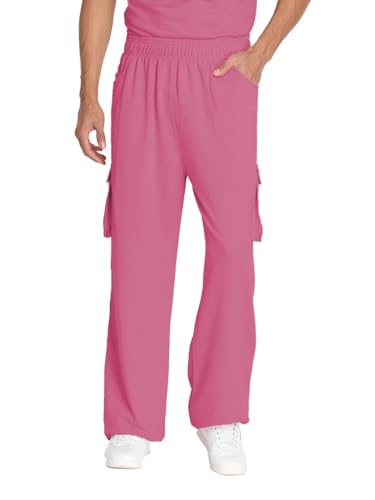 Image of CHKOKKO Men's Baggy Track Pants for Gym Workout Running Casual Wear Sports Lower with Pockets Adjustable Drawstring Waist Lightweight Quick Dry Activewear Fitness