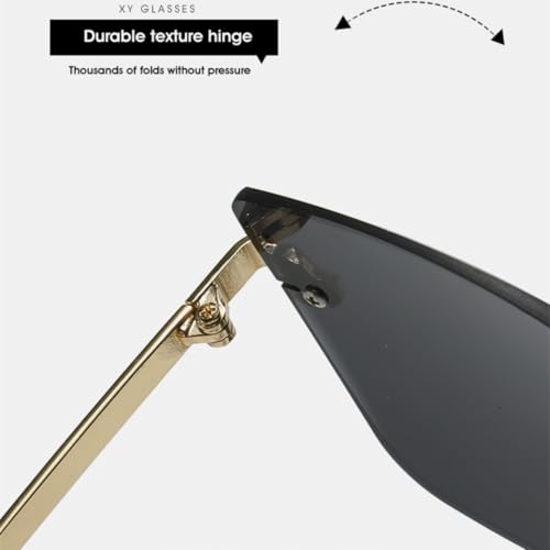 Lunettes de soleil de luxe dorées avec verres dégradés chic