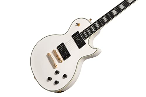 Epiphone Matt Heafy Les Paul Custom Origins Bone White – Guitare Électrique Signature - Les Beatles, Paul McCartney, John Lennon, RIngo Starr, George Harrison Epiphone Matt Heafy Les Paul Custom Origins Bone White - Guitare Électrique Signature – Image 3
