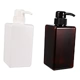 BUGUUYO 2stücke Teiliges Petg Lotion Shampoo Seifenspender Quadratisch Für Flüssigseife...