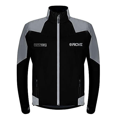 Proviz Men's 1730996031 Nightrider - 2 - Cycling - Jacket - Black - Mens - XS