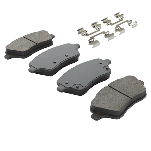 Image of QUALITY-BUILT Front Semi-Metallic Brake Pads, Premium 1001-1730M, Compatible with 2014-2019 Ford Fiesta