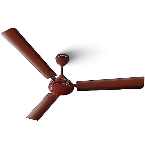 Image of LONGWAY Nexa P1 1200 mm /48 inch Ultra High Speed 3 Blade Anti-Dust Decorative Star Rated Ceiling Fan (Brown, Pack of 1)
