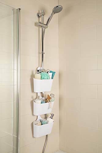 Croydex PA120822 Shower Basket, White, One Size - Image 3