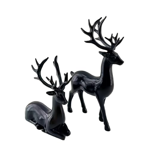 Weihnachts Rentier Figure, Rentier Hirsch Skulptur Winter Weihnachten...