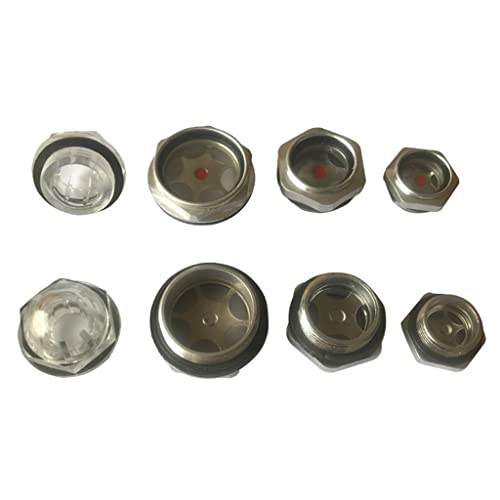 2PCS Oil Level Gauge Sight Glass for Vacuum Pumps Fits Leybold Rietschle Becker (M40)