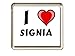 Produktbild Ich liebe Signia Kühlschrankmagnet (Vorname/Zuname/Spitzname)