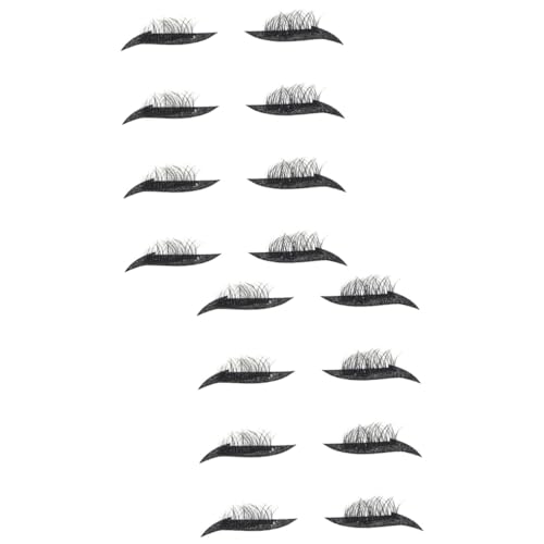 AUTSUPPL 8ペア つけまつげアイメイクシール 光沢のあるアイライナー 再利用可能なまつげステッカー false eyelashes アイラインストリップ グリッターアイライナーステッカー