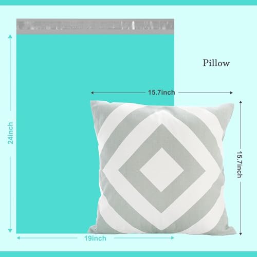 Image of Metronic Poly Mailers 19X24 500Pack, Strong Adhesive Shipping Envelopes for Clothing, Waterproof Shipping Bags for Small Businesses, Flexible Mailers Poly Bags Packages Bags Teal