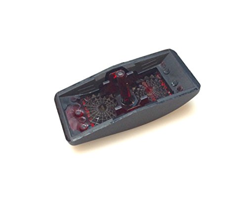 Euro Rocker Marine Switch Cover Black with 2 Red Lens