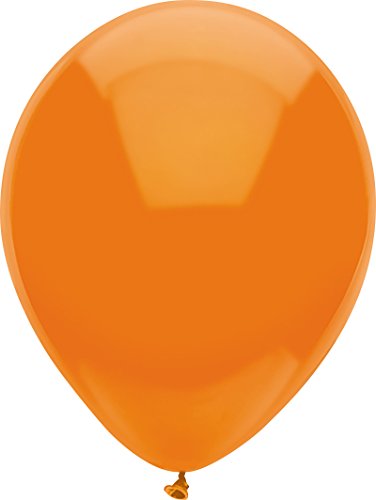 PartyMate Standard Solid Color Latex Balloons, 12-Inch Round, 15-Count, Bright Orange - //coolthings.us