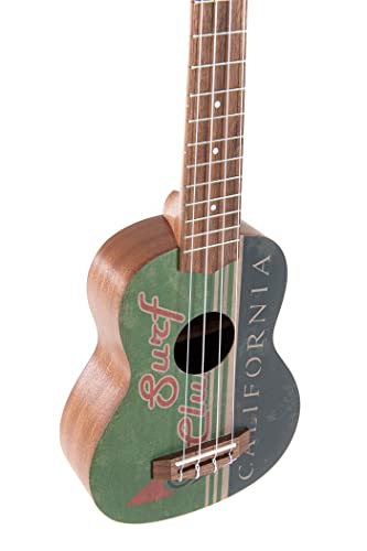 Gewa Ukulélé soprano Manoa Seaside K-SO-SC Surf Club avec sac rembourré - Les Beatles, Paul McCartney, John Lennon, RIngo Starr, George Harrison Gewa Ukulélé soprano Manoa Seaside K-SO-SC Surf Club avec sac rembourré – Image 4