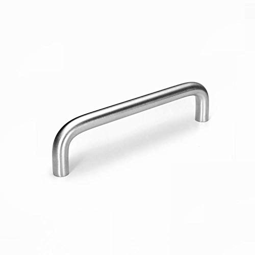 VIBORG 10 Pieces Solid SUS304 Stainless Steel Modern Kitchen Cabinet Cupboard Door Handles Pull Wardrobe Vanity Dresser Drawer Handle Pulls Satini Nickel Brushed (10