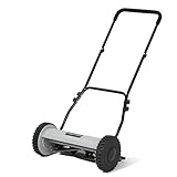 16' Push Reel Lawn Mower – Manual 5-Blade Hand Mower with Adjustable 3-Position Cutting Height (0.5'–1.75') – Lightweight, Eco-Friendly, Steel Blades – 2-Year Warranty