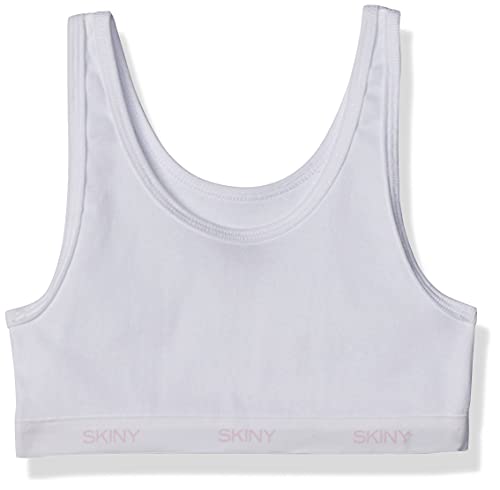 Opiniones de Sujetadores deportivos para Niña más recomendados. 48 Skiny Top, Sujetador Niñas, Blanco, 12
